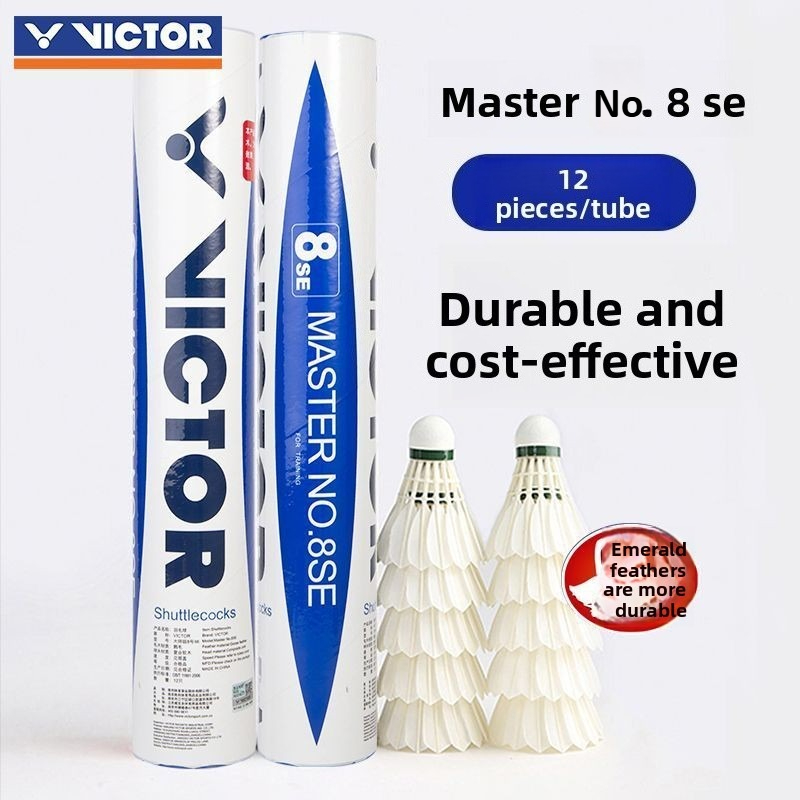 Victor Shuttlecock Feather - VICTOR Master 8 Professional Badminton Shuttlecocks