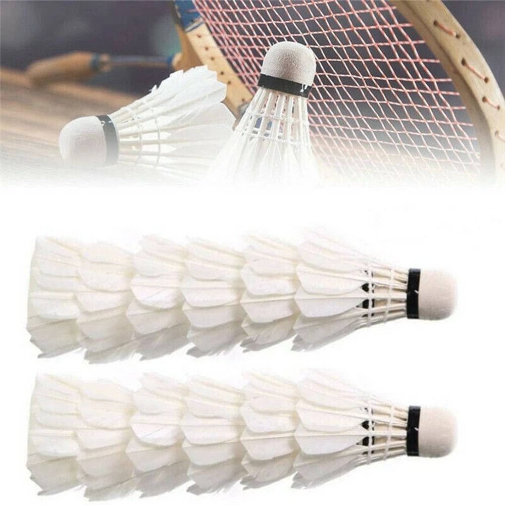 Badminton House - 3/6/12Pcs New White Badminton Shuttlecock Professional