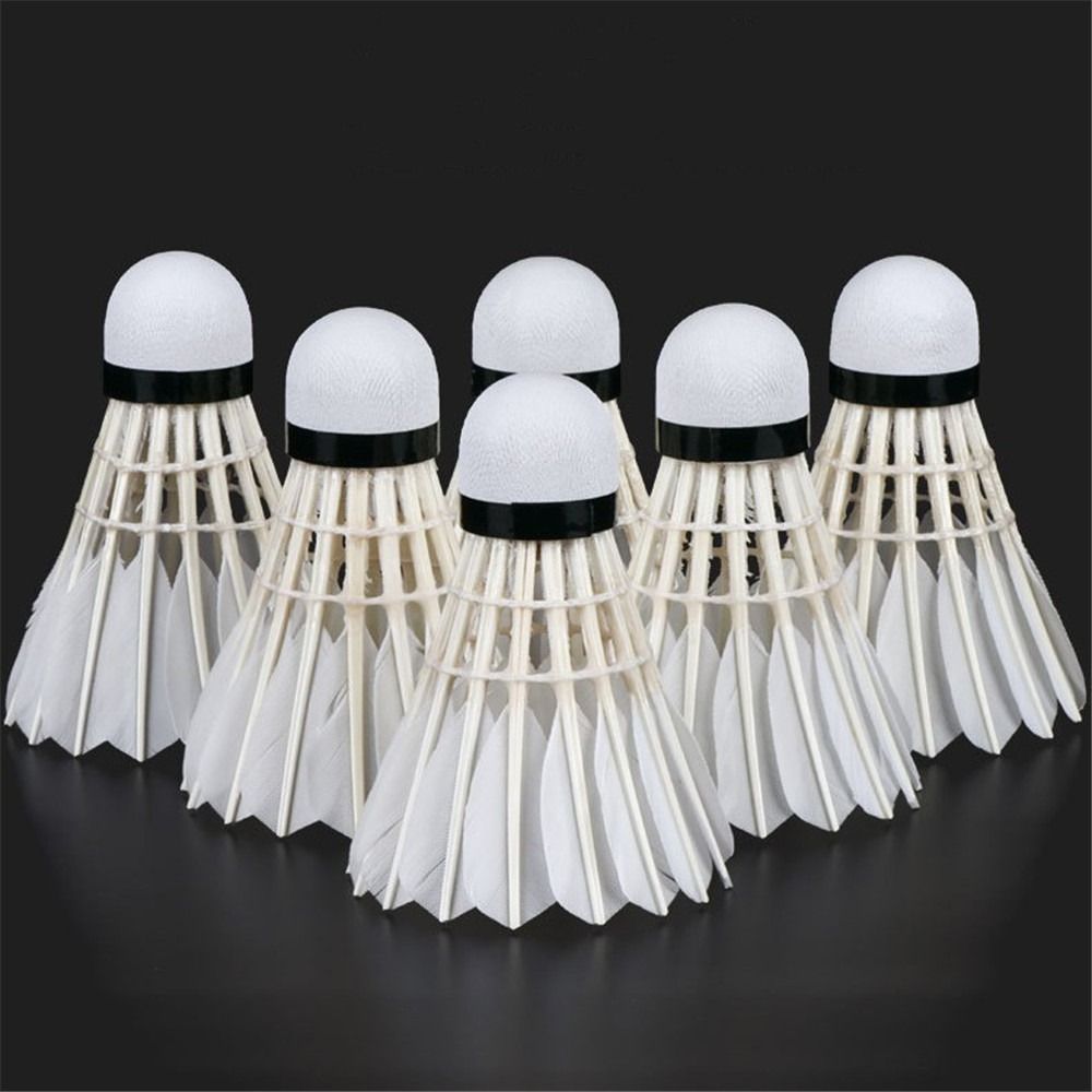 Badminton House - 3/6/12Pcs New White Badminton Shuttlecock Professional