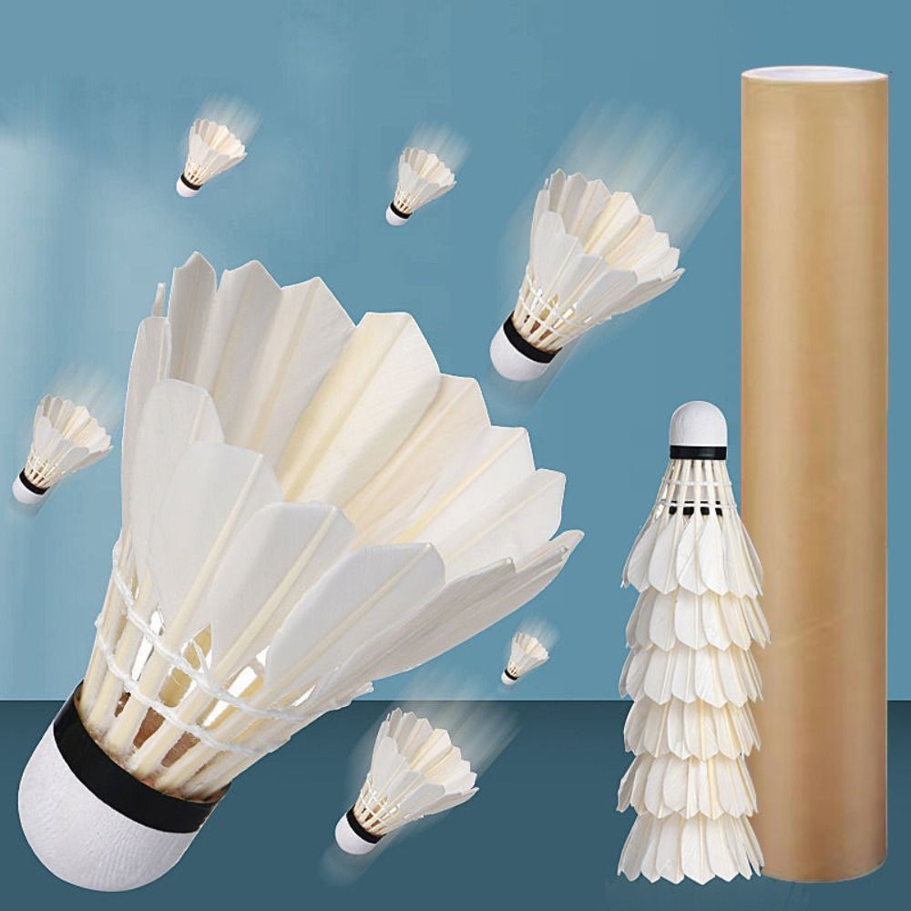 Badminton House - 3/6/12Pcs New White Badminton Shuttlecock Durable