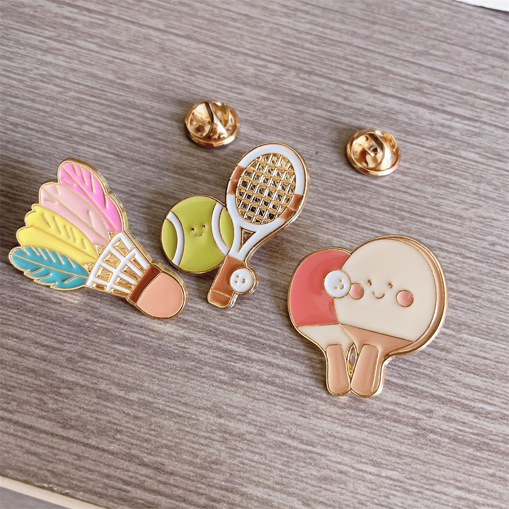 Zinc Alloy Brooches Stylish Ba - огляд і ціна Badminton Logo
