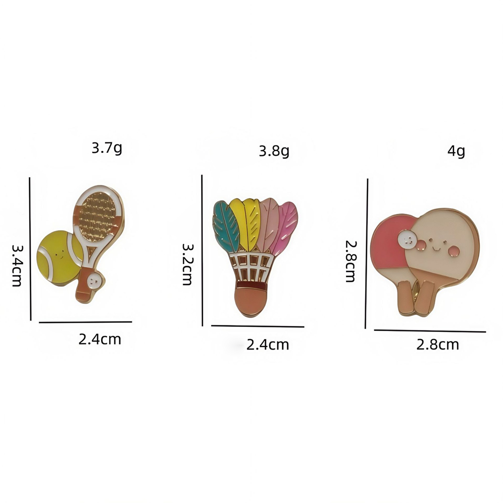 Zinc Alloy Brooches Stylish Ba - огляд і ціна Badminton Logo