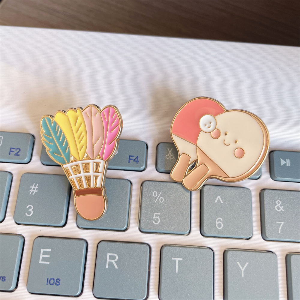 Zinc Alloy Brooches Stylish Ba - огляд і ціна Badminton Logo