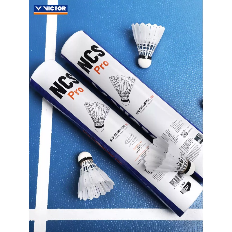 12pcs /tube NCS PRO  Stable Ca - огляд і ціна Victor Shuttlecock Feather