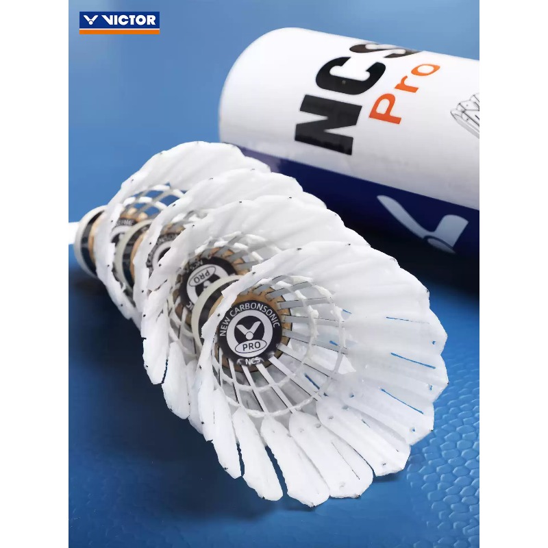 12pcs /tube NCS PRO  Stable Ca - огляд і ціна Victor Shuttlecock Feather