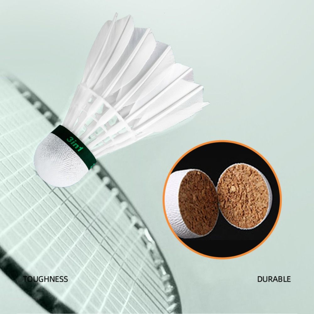 3/6/12Pcs New White Badminton  - огляд і ціна Badminton House