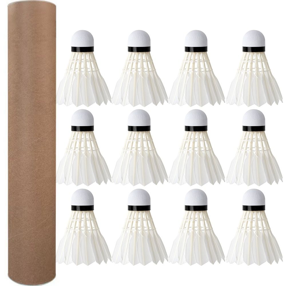 3/6/12Pcs New White Badminton  - огляд і ціна Badminton House