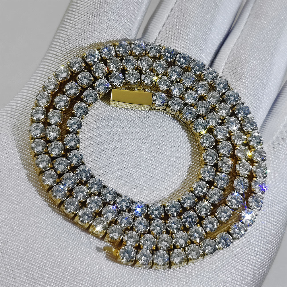 Hip hop Jewelry 4mm Zircon Cha - огляд і ціна Badminton Logo